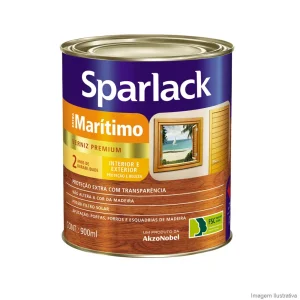 VERNIZ EXTRA MARITIMO ACETINADO NATURAL INCOLOR 900ML SPARLACK