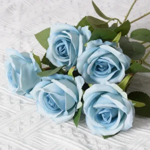 Mothers Day Artificial Flowers Rose Bouquet Red Roses Decor