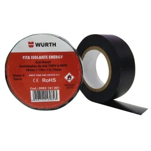FITA ISOLANTE ENERGY PRETA 18MMX10M