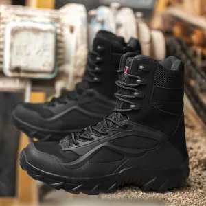 Men’s Work Boots Tactical Ankle Support Outdoor Footwear