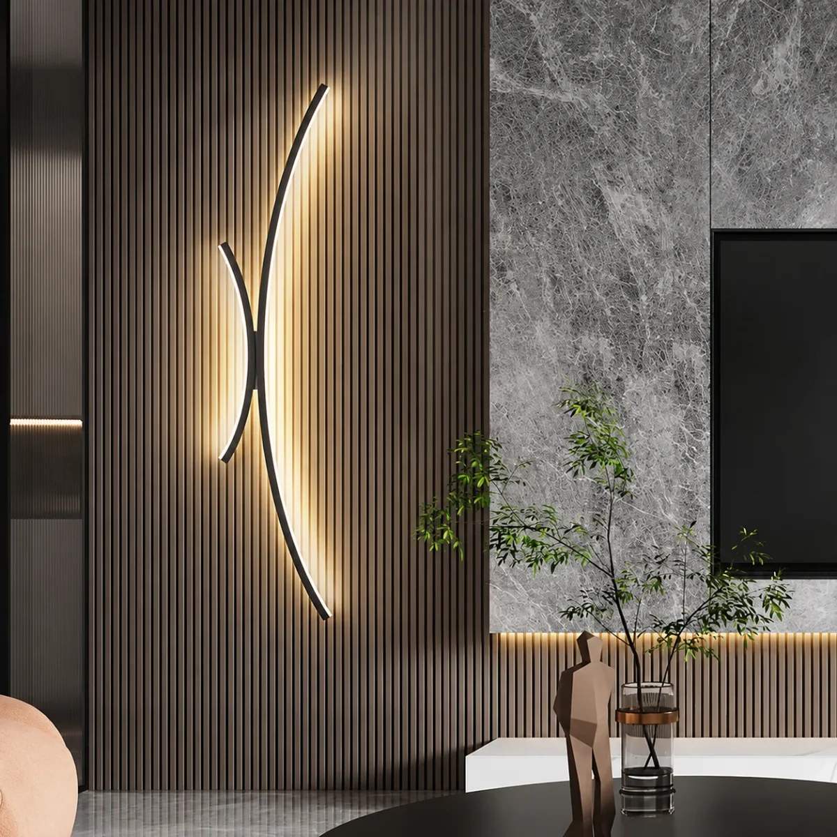 Modern LED Wall Light | Linear Wall Sconce for Bathroom, Living Room & Dining Spaces - Image 2
