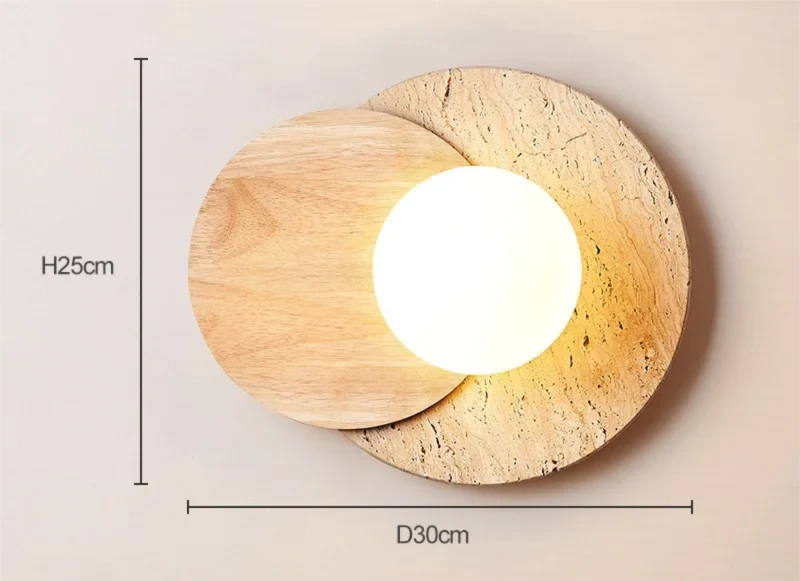 Wabi-Sabi Stone Wall Lamp | Modern Natural Texture Design - Image 7