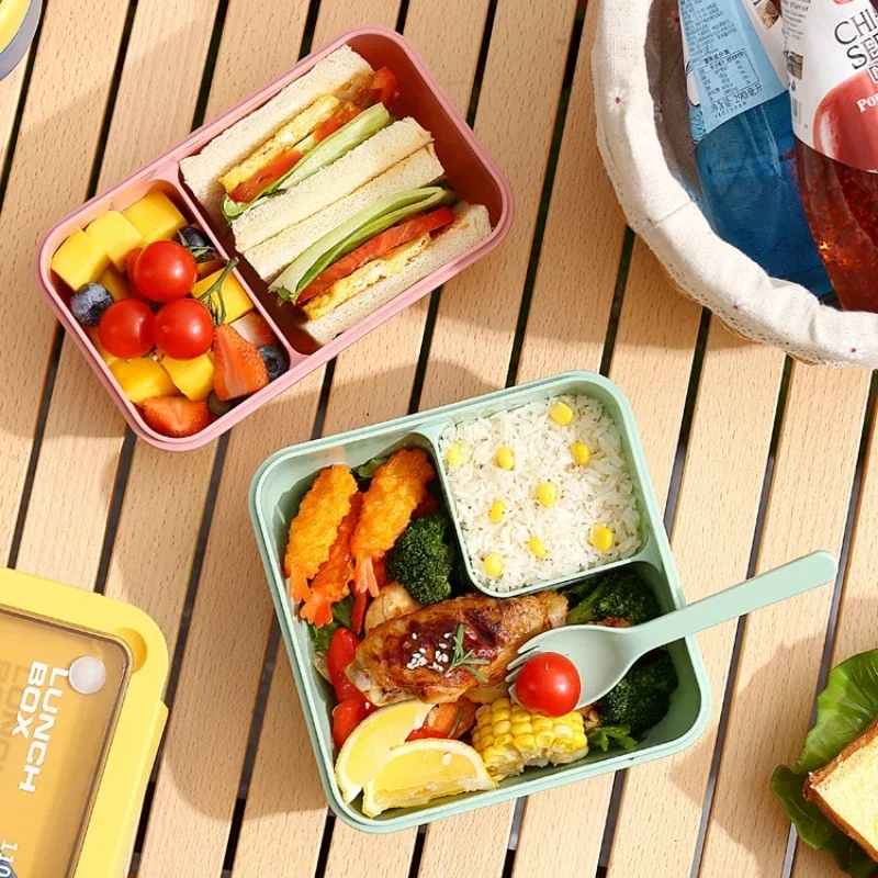 BentoGo Lunch Box | Portable Leak-Proof Bento with Cutlery – Microwave & Dishwasher Safe - Image 4