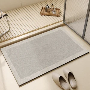 Super Absorbent Bath Mat | Quick-Dry Non-Slip Bathroom Floor Mat