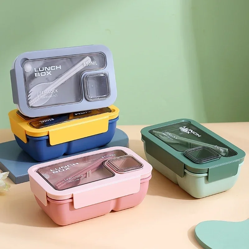 BentoGo Lunch Box | Portable Leak-Proof Bento with Cutlery – Microwave & Dishwasher Safe