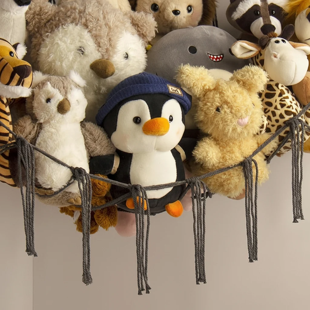Hanging Toy Storage Hammock Macrame Organizer Stuffed Animals Decor - Image 9