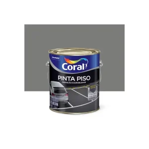TINTA ACRILICA PINTA PISO CINZA MEDIO 3,6L CORAL