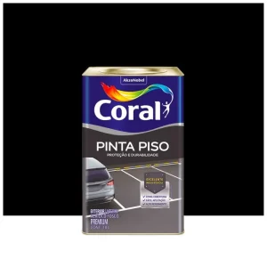 TINTA ACRILICA PINTA PISO PRETO 18L CORAL