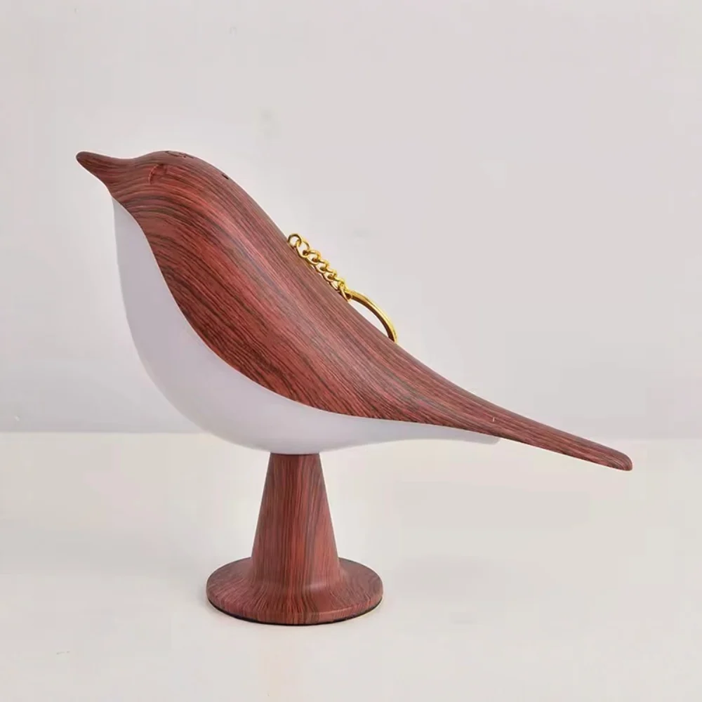 Table Lamp Bird Shape Wood Rechargeable Accent Light - Image 4