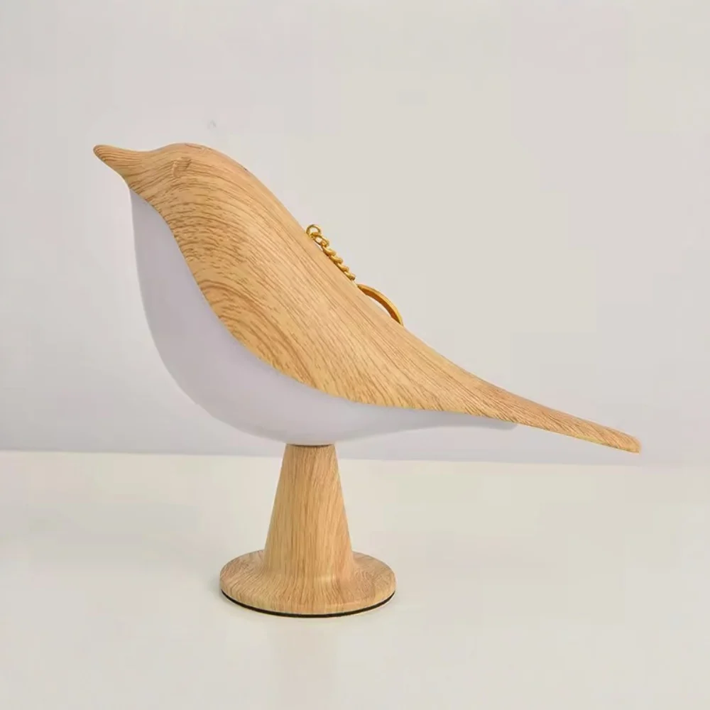 Table Lamp Bird Shape Wood Rechargeable Accent Light - Image 3