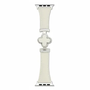 Watch Band Leather Floral Adjustable Smartwatch Replacement Strap