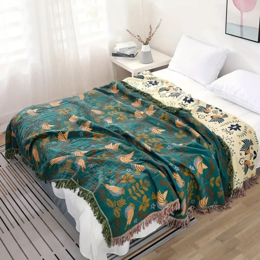 Cooling Throw Blanket Reversible Decorative Layered - Image 5