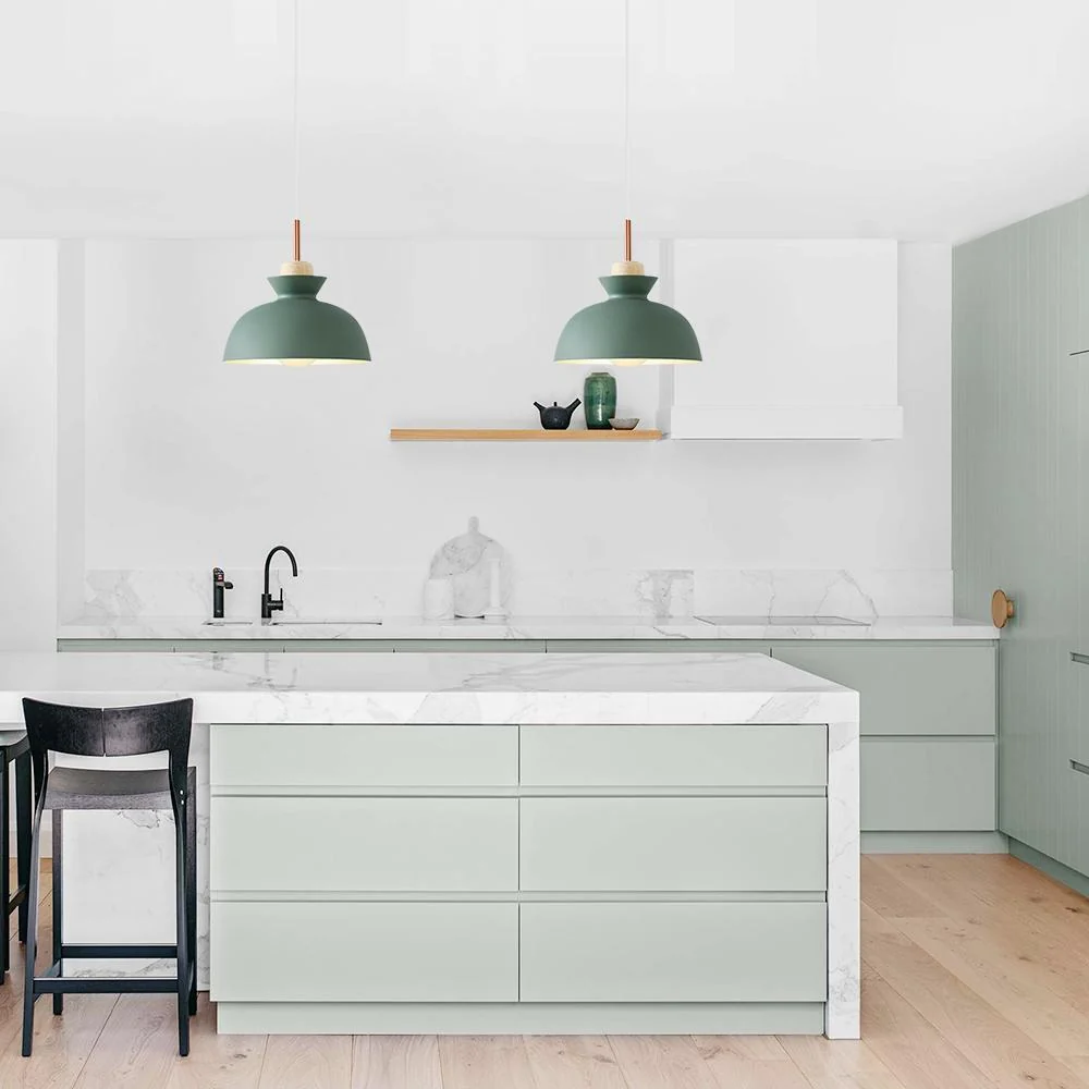 Modern Single Pendant Dome Light | Scandinavian Metal Hanging Lamp - Image 8